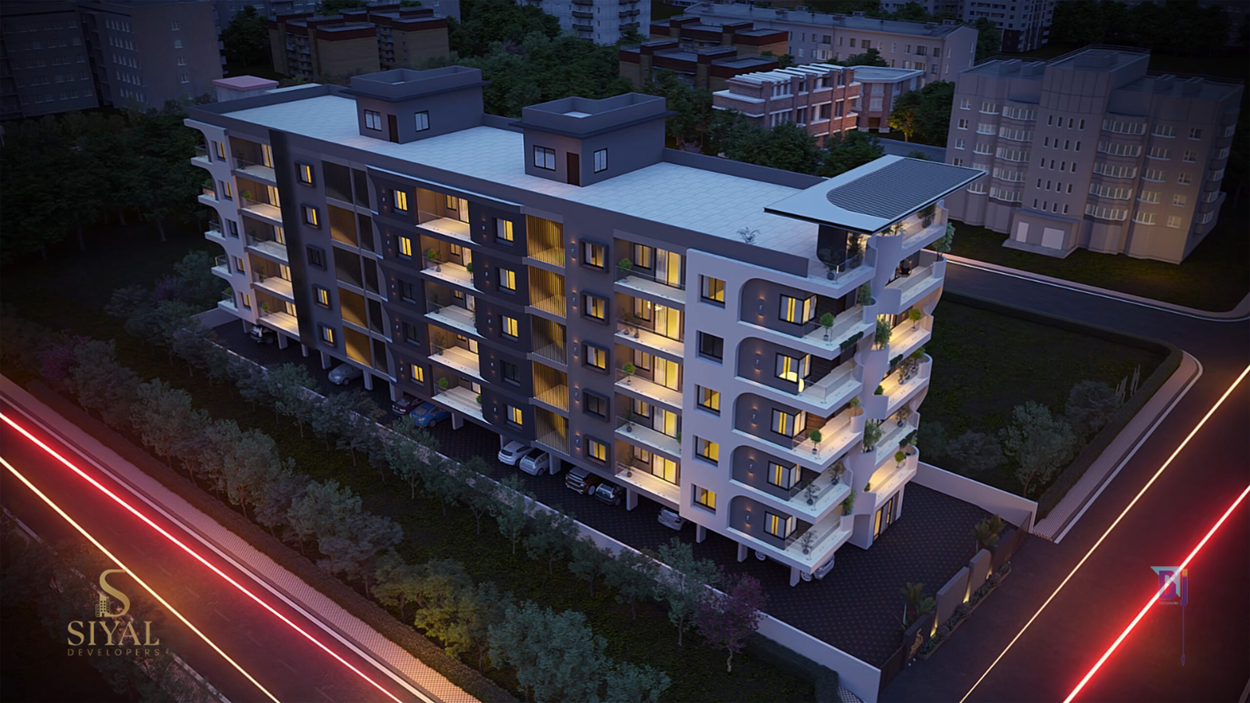 Siyal project night view