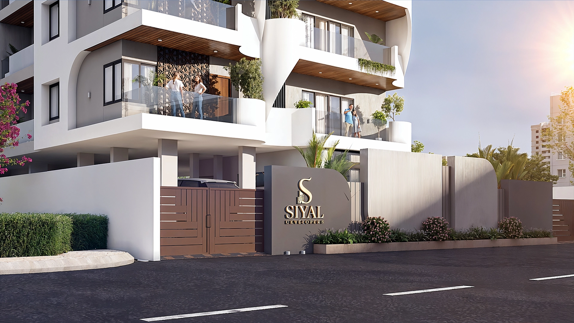 Siyal residence entrance